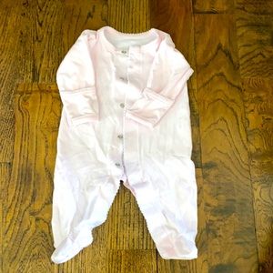 Kissy kissy pink footie 0-3
